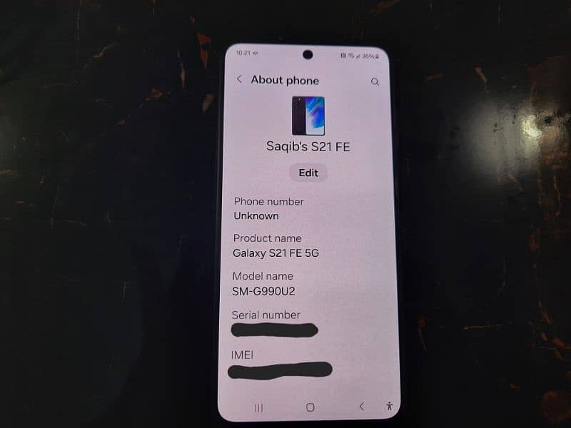 Galaxy S21 FE 5G NON PTA 6/128  U Models. 5