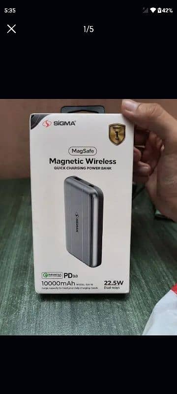 Sigma Wireless Powerbank 10,000mah 1