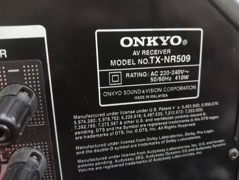 Onkyo TX-NR 509 (Amplifier) 0324-7172701 12