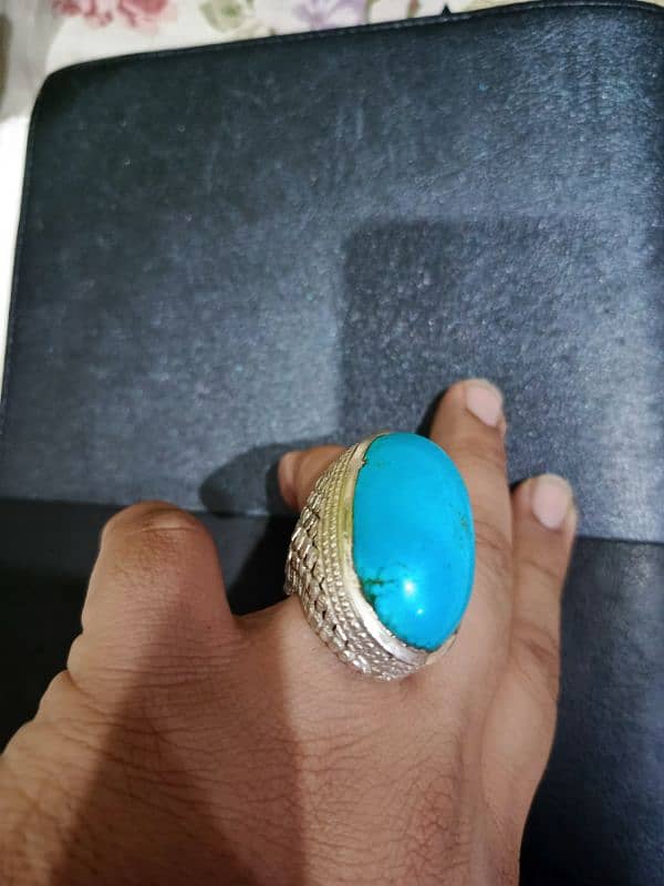 Faroza Big Size Stone with Heavy Ring 0