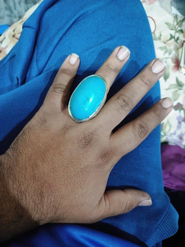 Faroza Big Size Stone with Heavy Ring 2