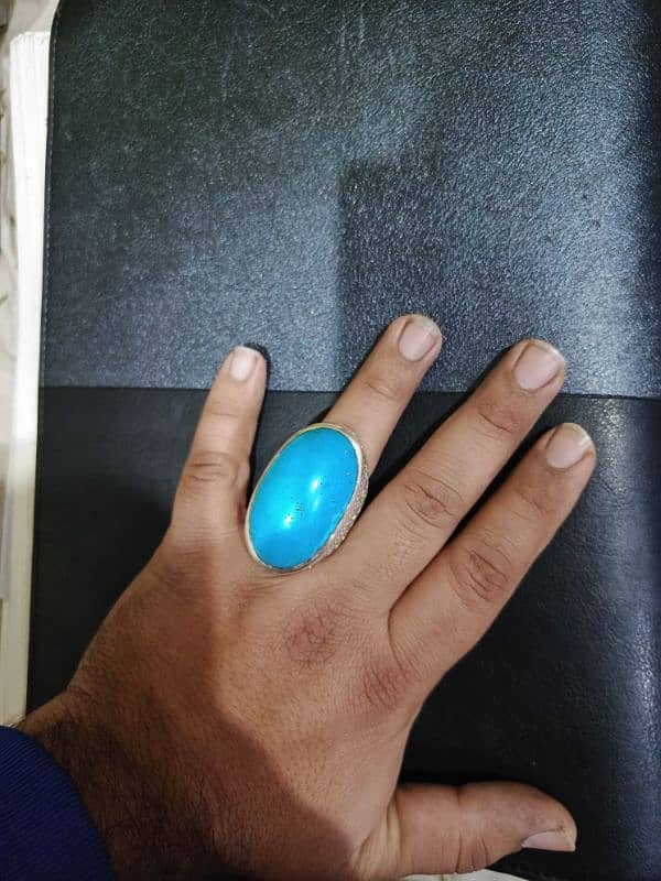 Faroza Big Size Stone with Heavy Ring 3