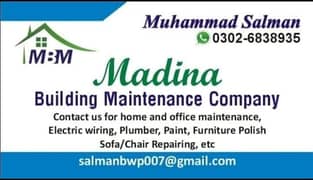 we deal in all type of construction and mantinence work