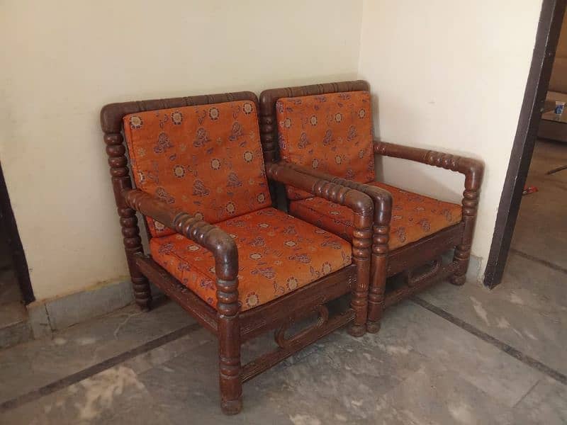 5 seater wooden sofa 1