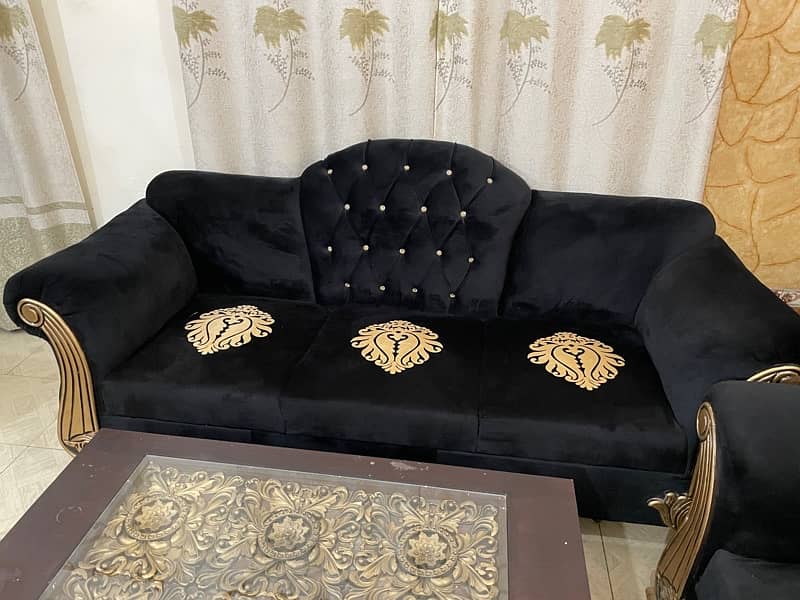 Sofa set 6 seater with table 4