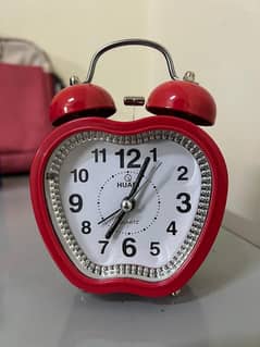 Alarm clock table.