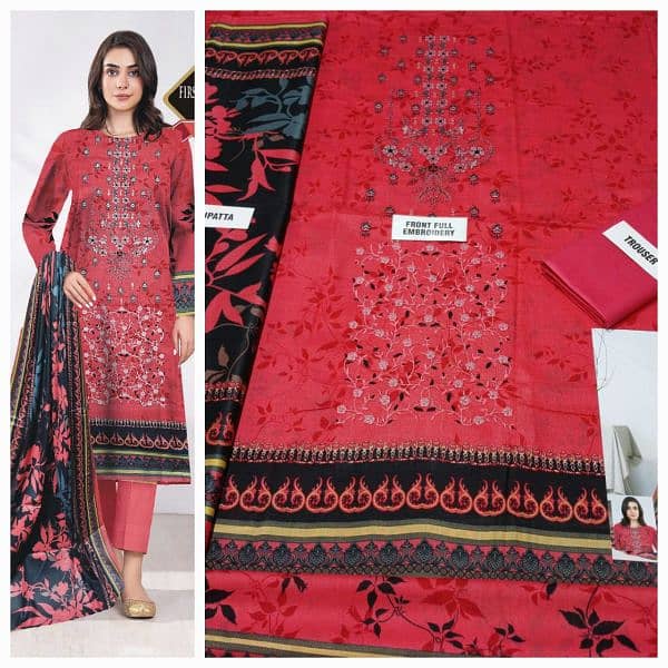 women's 3pcs lawn suit available 4