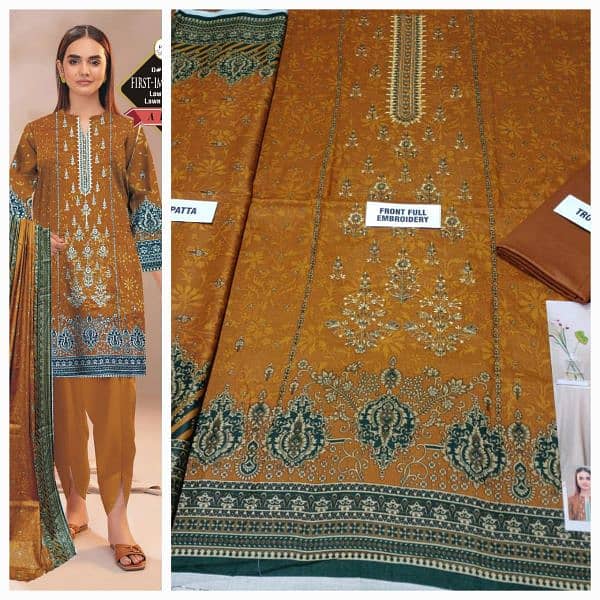 women's 3pcs lawn suit available 5