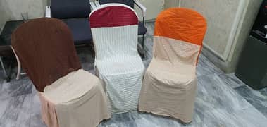 plastic chair with covers