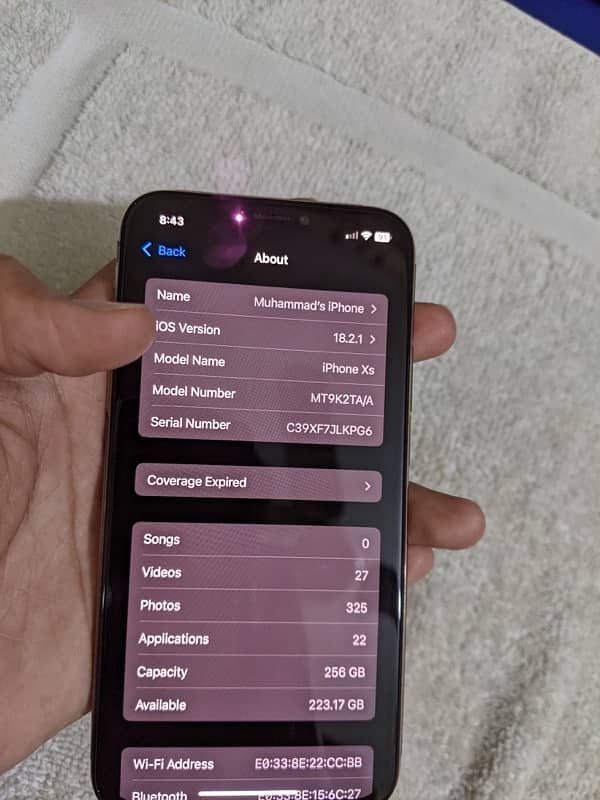 Iphone xs  256gb  pta approved 10