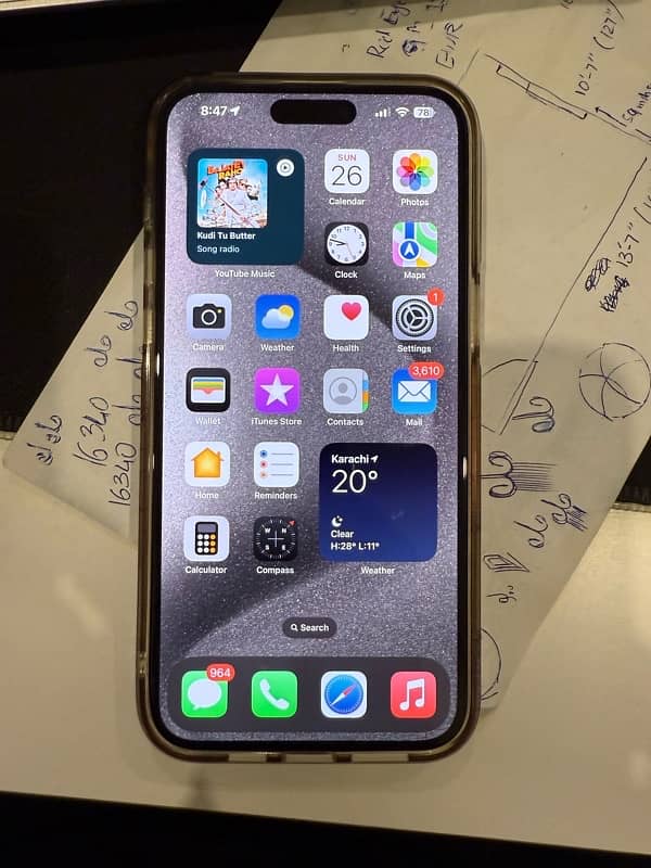 iPhone 15 Pro Max LLA 256 GB PTA approved 3