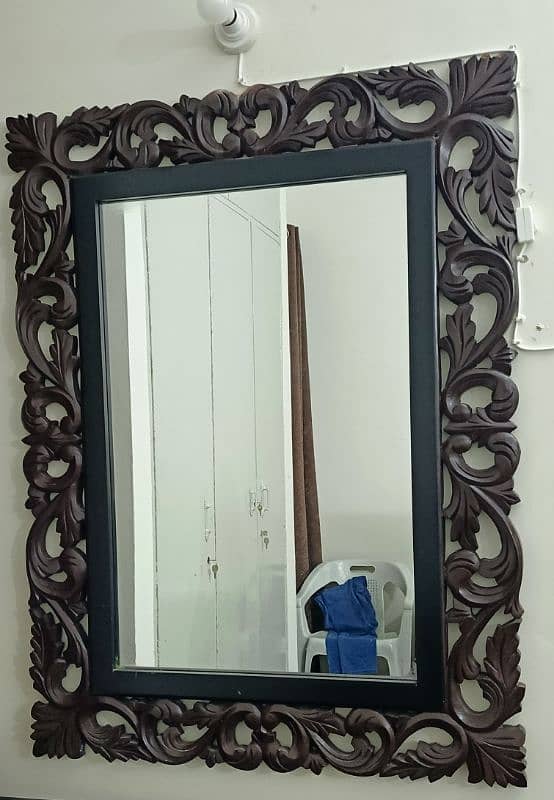 Rectangle wooden mirror 2