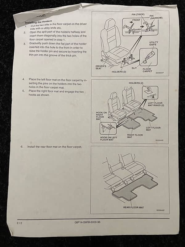 Honda Car mat - Genuine Imported, Quality Carpet layer 4