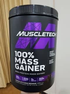 Muscletech 100% mass gainer protien. Net weight now is 2.29kg