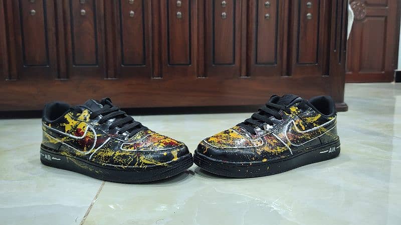 Almost New custom made Nike Air Force Shoes for Sale – Size 8" 1