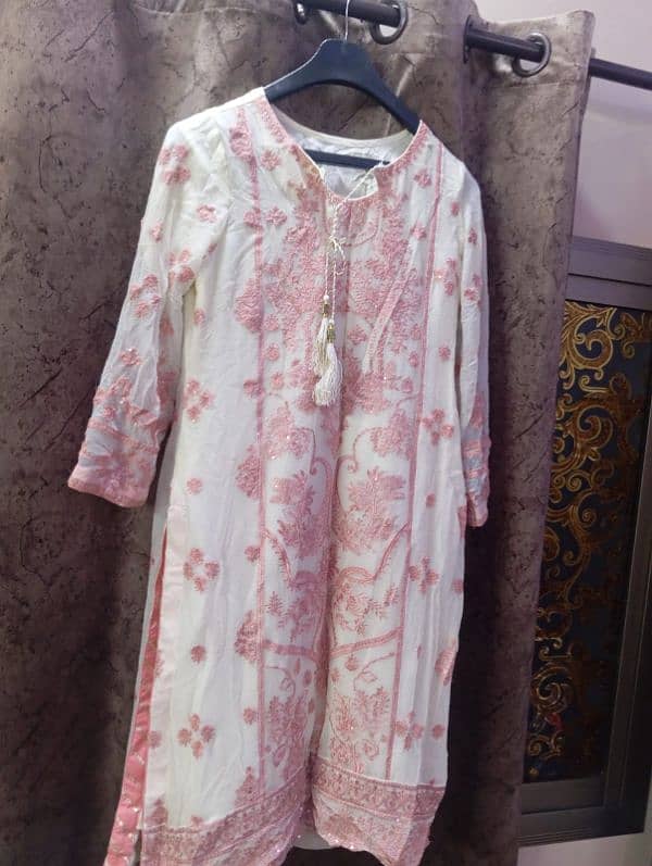 pure shiffon embroidery dress 0