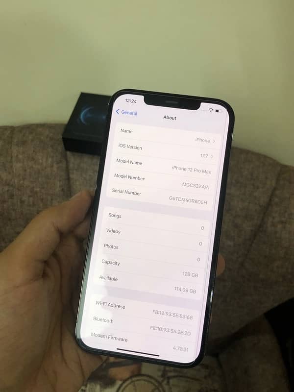 iphone 12 pro max 128 gb box 2