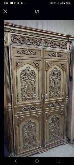 Antique soldi wood wardrobe