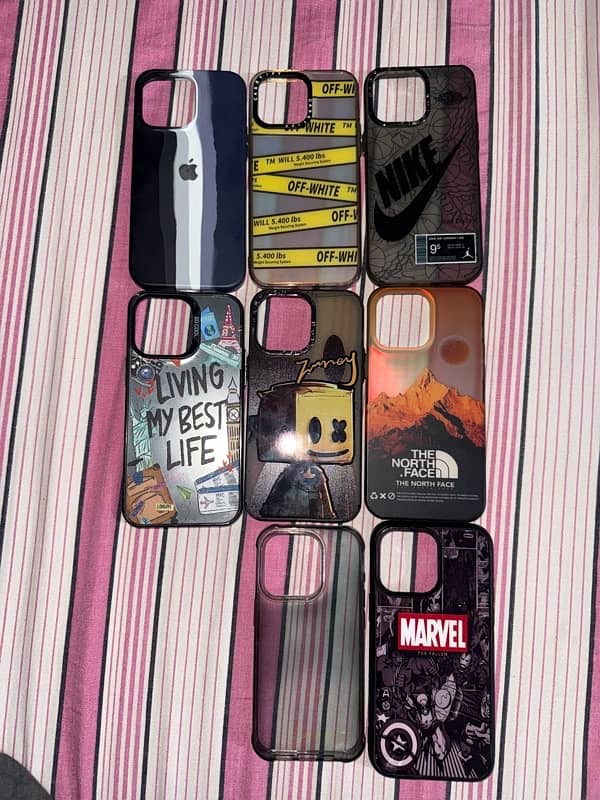 Iphone 14 Pro Max + 15 pro cases 0