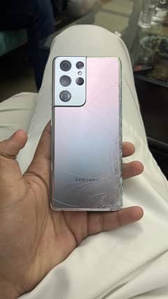 SAMSUNG S21 ULTRA FOR SALE BACK CRACK NON PTA