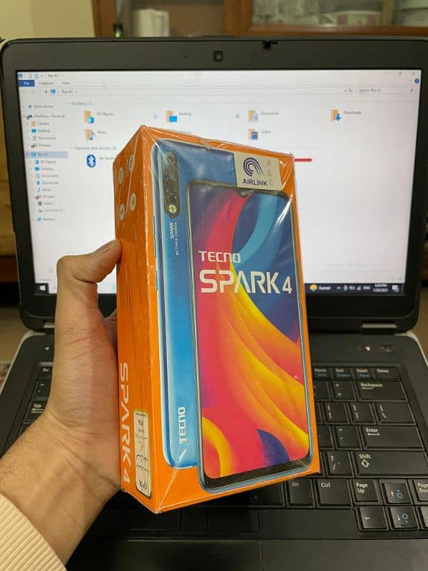 Tecno Spark 4 with Complete Box 0