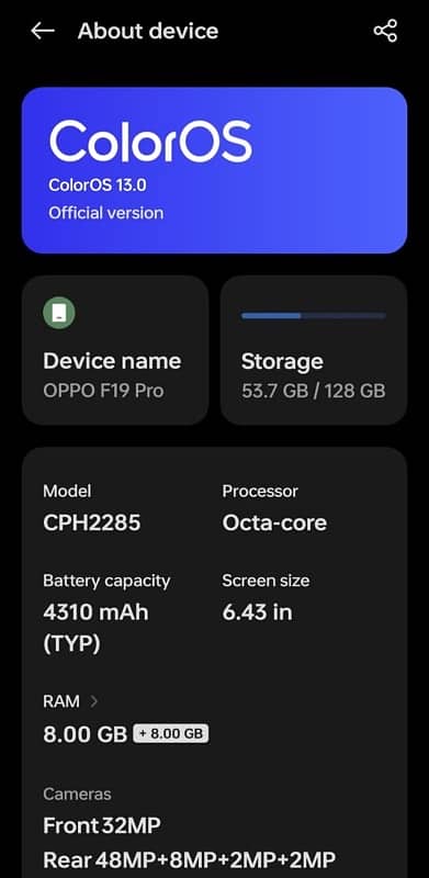 Oppo F19 pro 8