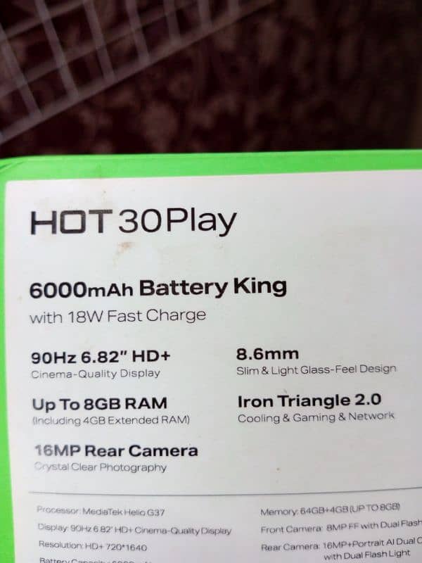 Infinix Hot 30 Play 3