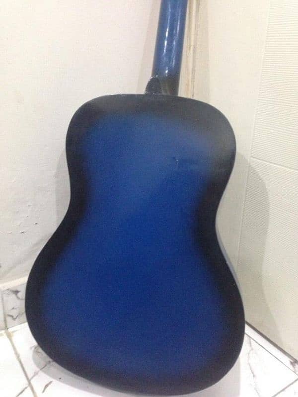 Full sized Blue Coloured Guitar 3