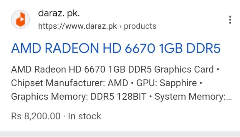 AMD Redone 6670 1GB DDR5 128bit DX 11 5