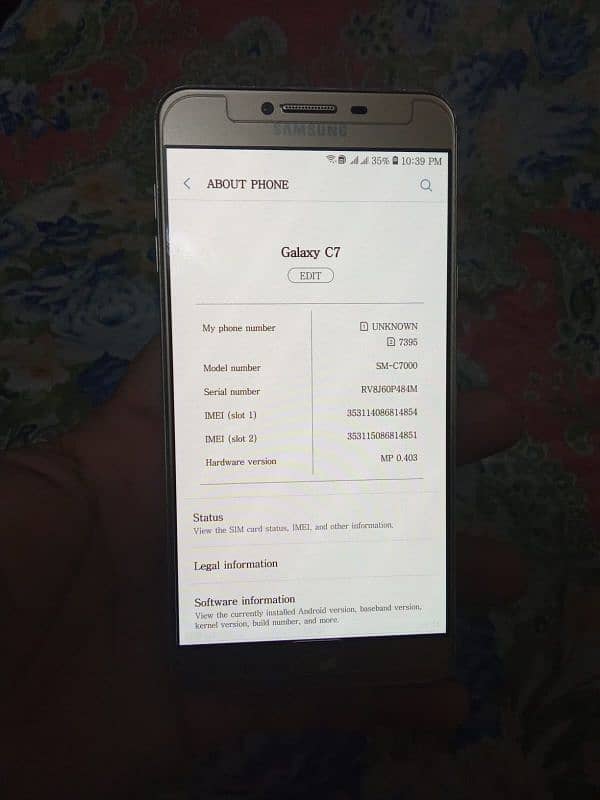 SAMSUNG GALAXY C7 4/32 GB EXCHANGE POSSIBLE 8