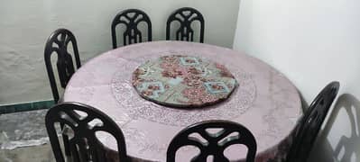 Dining Table with six Chairs