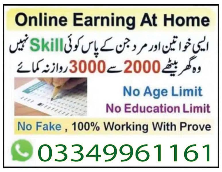 Online Job/Data Entry/Typing/Assignments/Ad Posting/Part Time 1