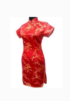 Chinese silk shirt short - Cheongsam - S/M size - Qipao -Shanghai silk