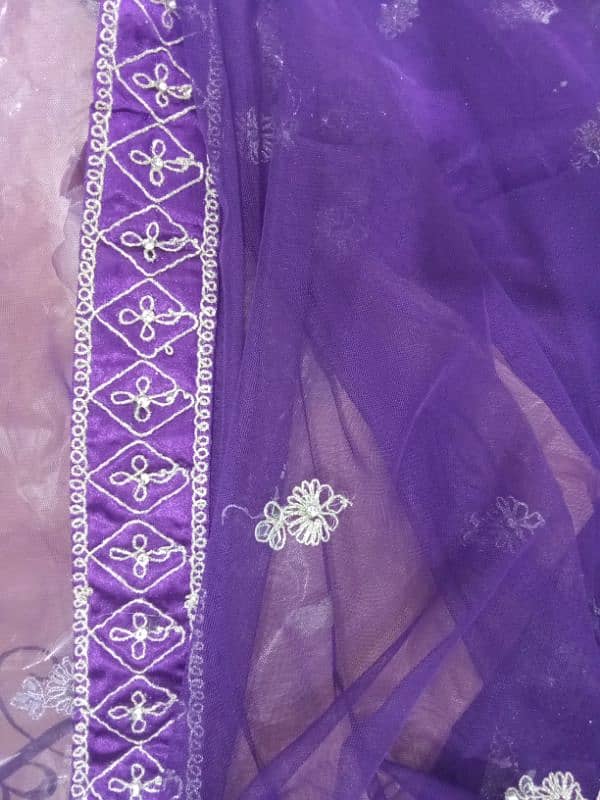 Fully Embroidered Lehenga Choli(Semi Stitched)Attached Can Can 3 Piece 5