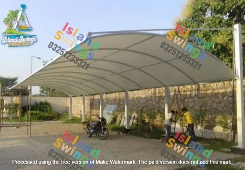 car parking shed/ tansail sheet/ fiber shed/ car parking/ 1