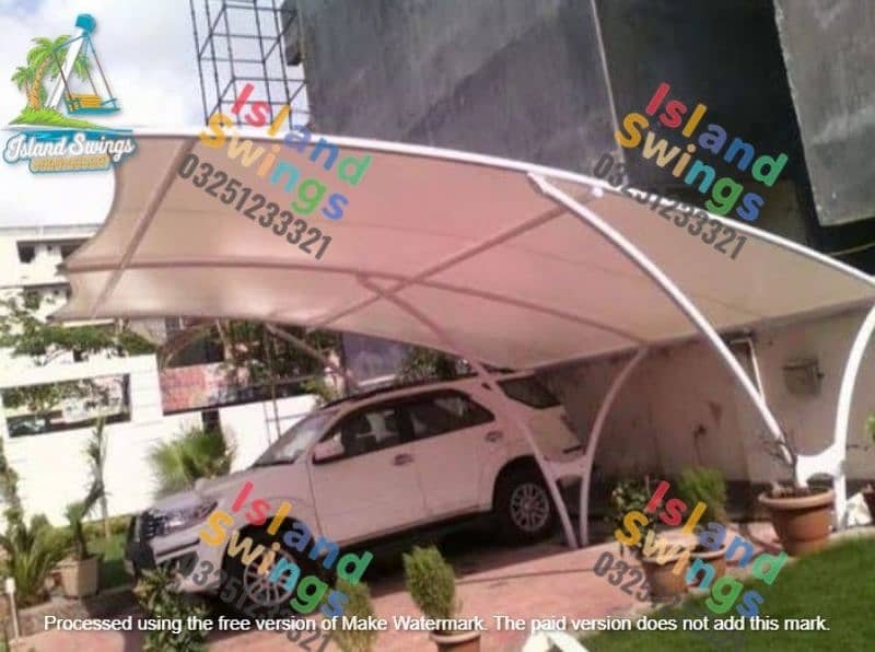 car parking shed/ tansail sheet/ fiber shed/ car parking/ 3