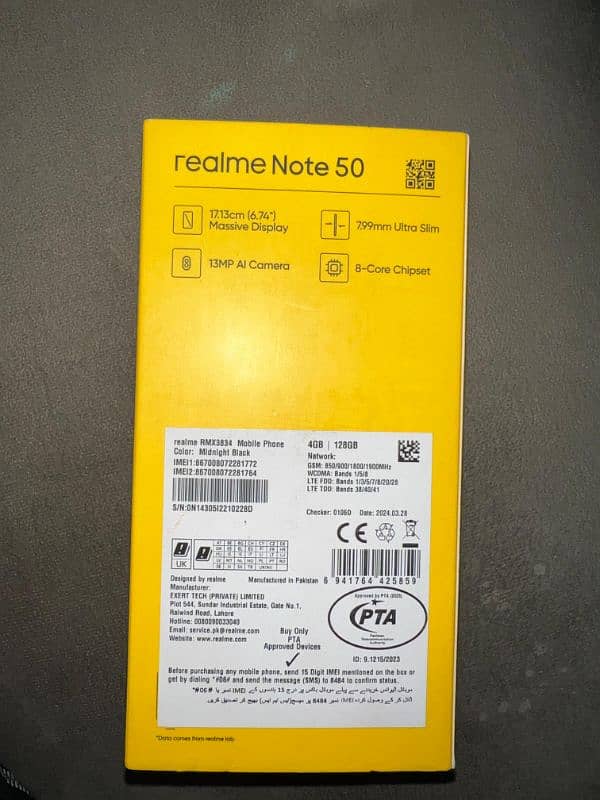 Realme note 50 2