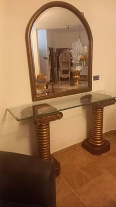 Console Table & Mirror