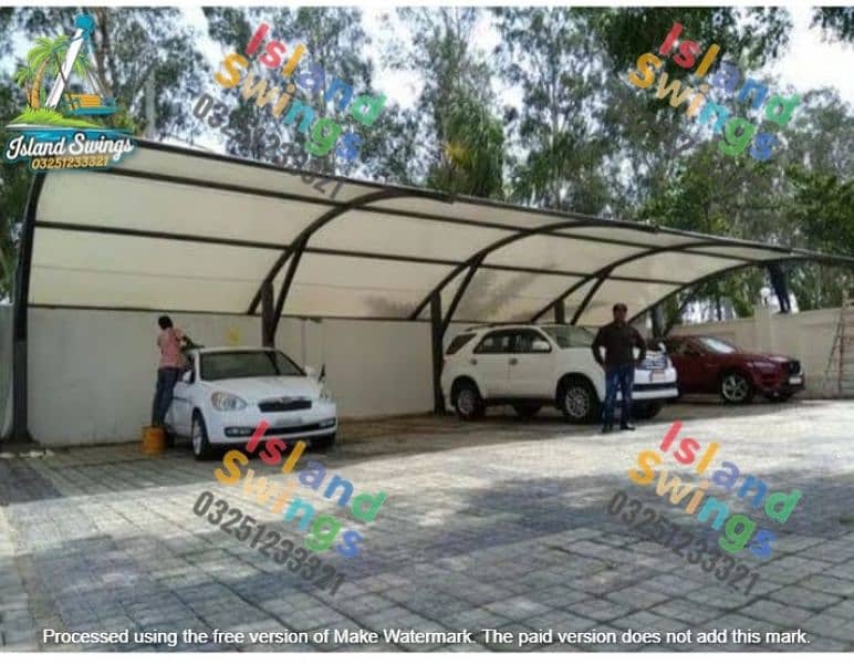 fiber shed / car parking shed / tansail sheet sheds/  ghazibo/ cnopy 4