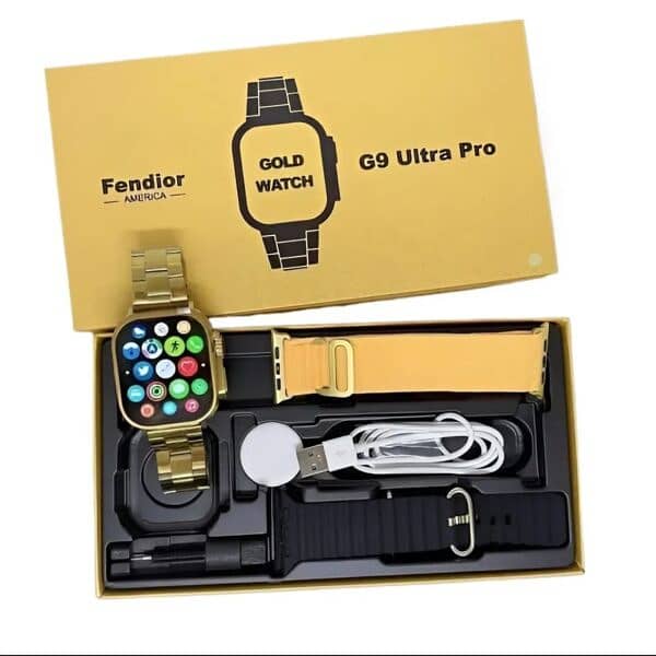 G9 Ultra Pro 2.03HD Screen Gold Smart Watch 0