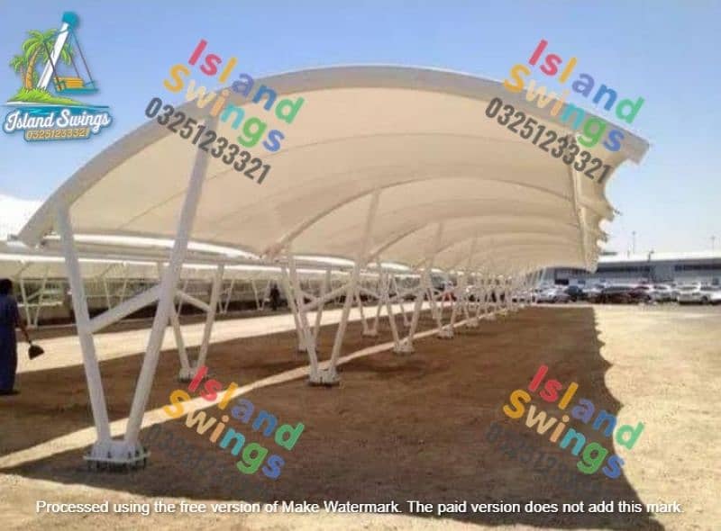 fiber shed/parking shed/tansail sheet shed/park ghazibo/park equipment 6