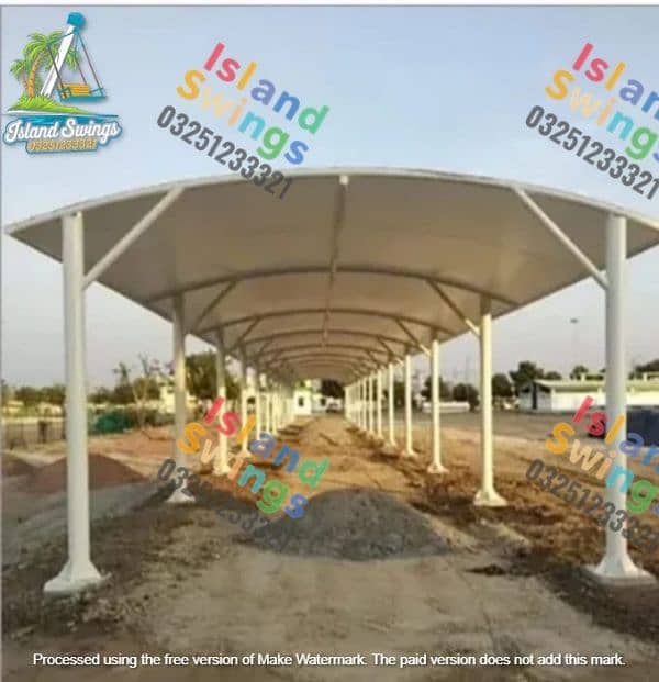 fiber shed/parking shed/tansail sheet shed/park ghazibo/park equipment 7