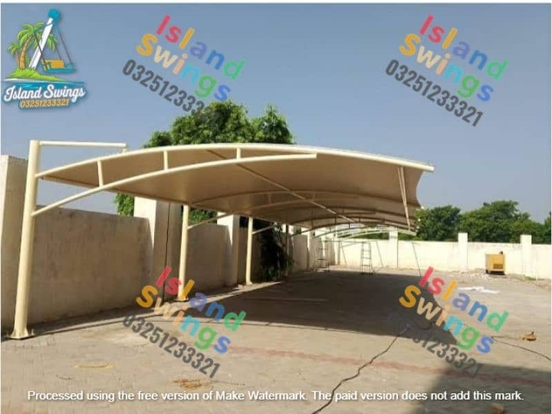 fiber shed/parking shed/tansail sheet shed/park ghazibo/park equipment 12