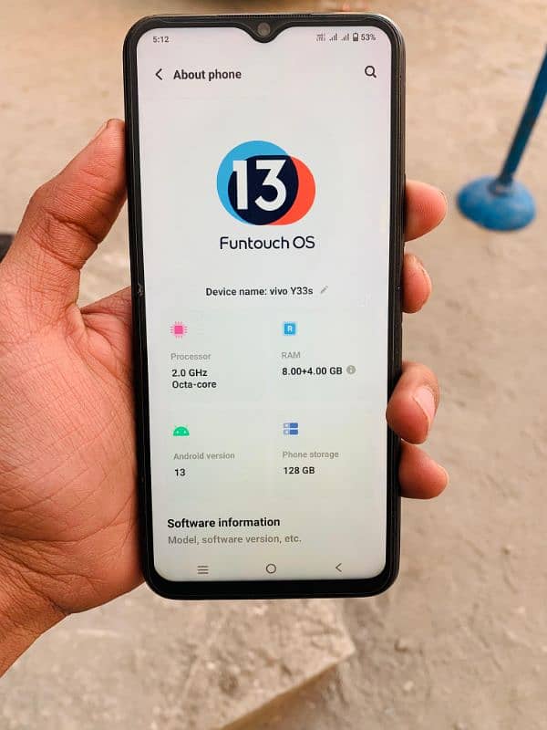vivo y33s with box 10/10 condition 8/128 0