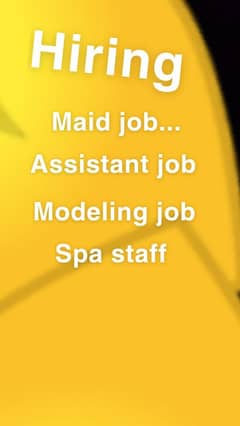 female staff //hiring//assistant //maid