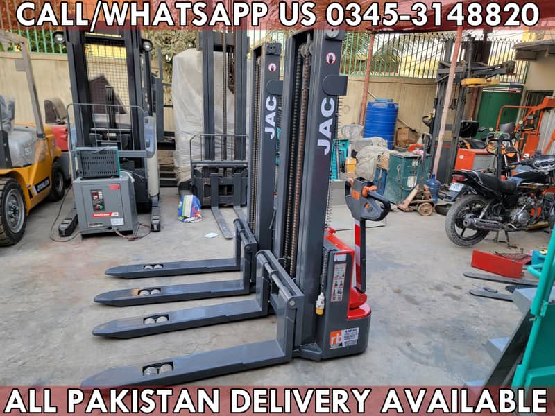 JAC CDD-15 1.5 Ton Full Electric Stacker Lifter Forklift for Sale 1