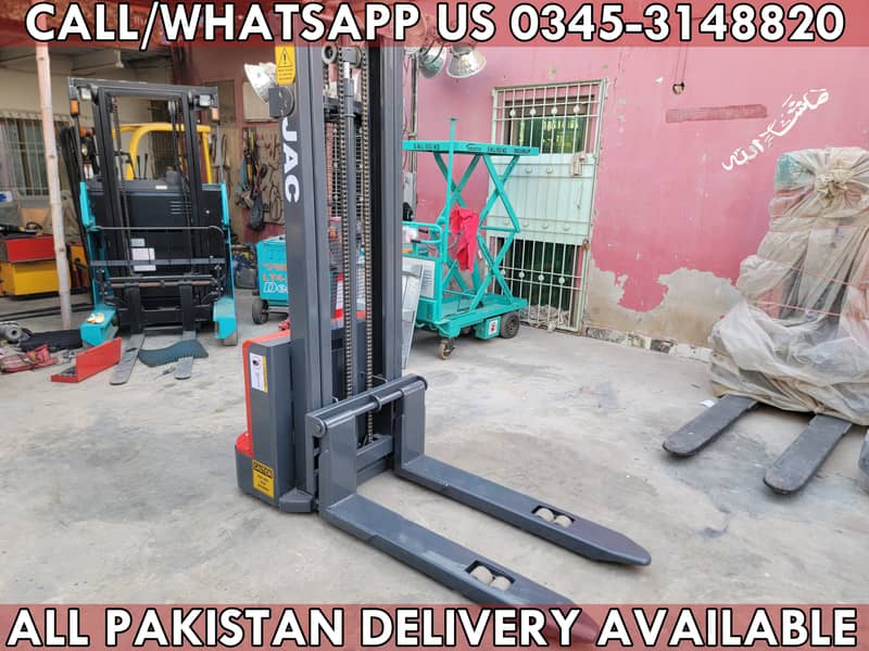 JAC CDD-15 1.5 Ton Full Electric Stacker Lifter Forklift for Sale 4