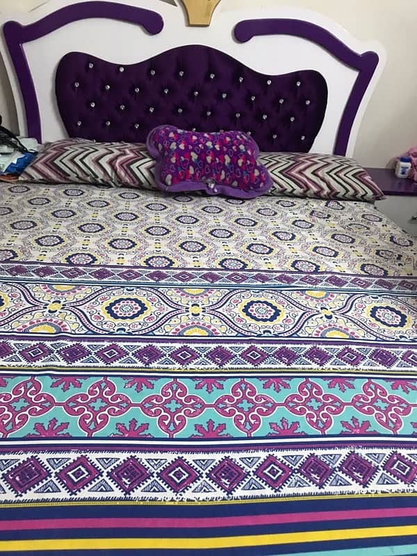 Full Bedset of kids White and purple 11