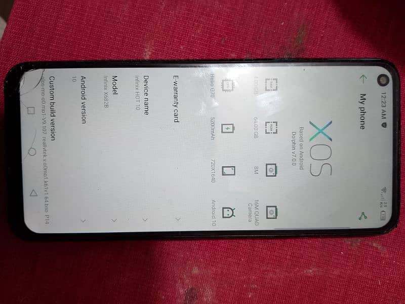 4GB ram 64 GB memory infinix hot 10 0