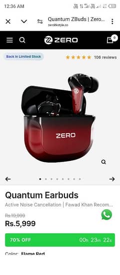 Quantam Zero Earbuds